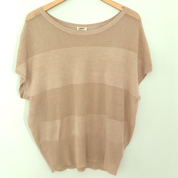 L'AGENCE light weight knotted top.
