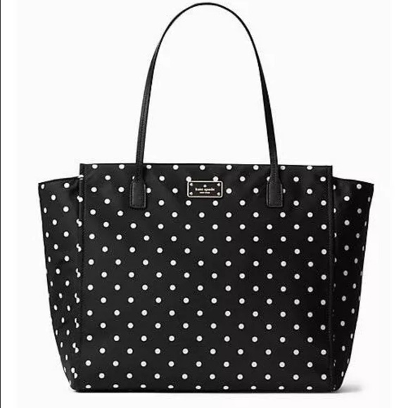 NWT KATE SPADE BLACK DIAMOND DOT BLAKE AVE. TADEN