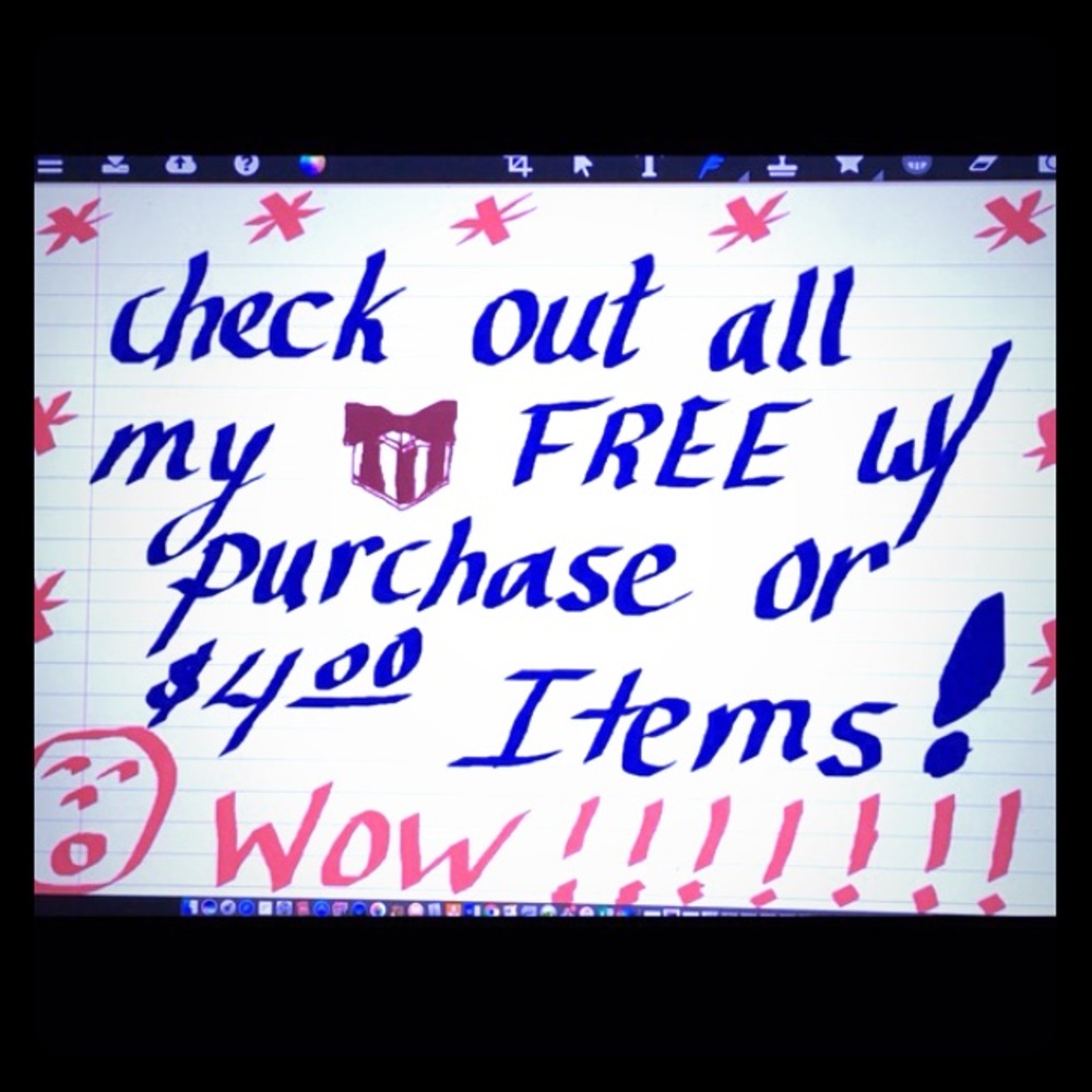 FREE w/Purchase OR $4 by Itself Items!!! WOW!!!