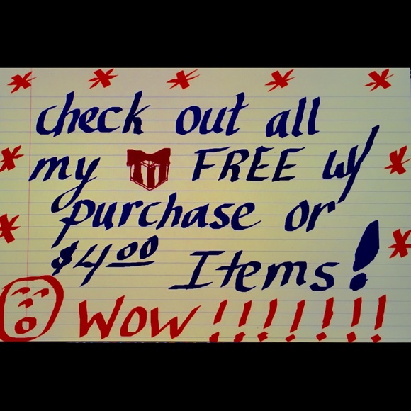 FREE w/Purchase OR $4 by Itself Items!!! WOW!!! - Picture 3 of 4