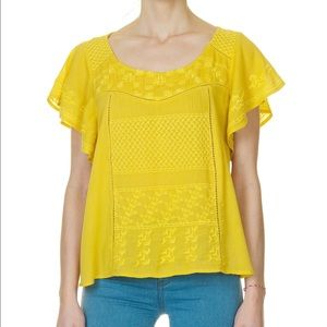 Yellow Jessica Simpson top
