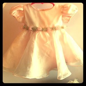 Sweet little light pink dress for baby