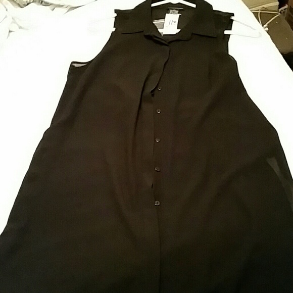 Button down sheer shirt - Picture 1 of 3