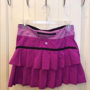 Lululemon Pace Setter purple skirt sz 6 Tall