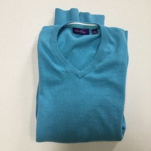 Alan Flusser V Neck Popover Sweater