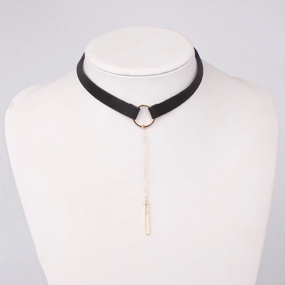 🌟SALE🌟💟Black Bar and Circle Chokers💟 - Picture 2 of 4