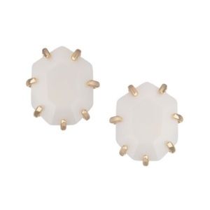 Kendra Scott Morgan studs in white