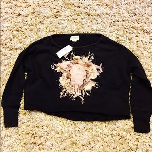 Denim & Supply Ralph Lauren Crop Sweatshirt