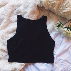 Black Tank Crop Top