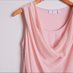 New York & Co Pink Sleeveless Top