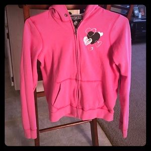 Pink VS zip up hoodie