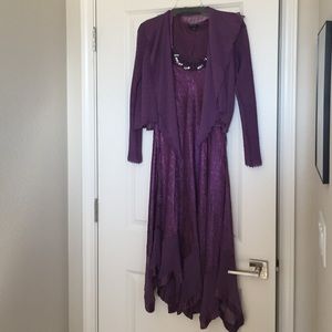 Komarov Purple Dress with Jacket