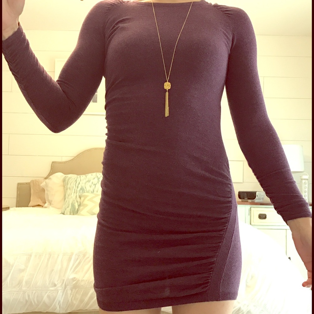 Purple Sweater Dress