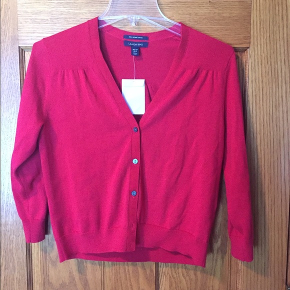 Lands End cardigan