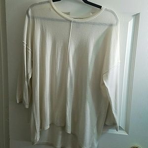 Soft creamy? flowy sweater long sleeve top