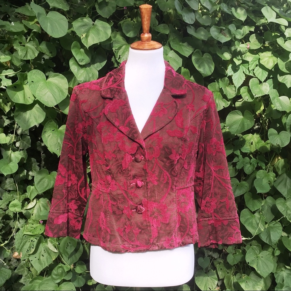 Vintage // Floral Blazer // Medium