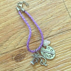 Purple Charm Bracelet Purple Charm Bracelet