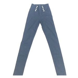 Navy blue high waisted pants