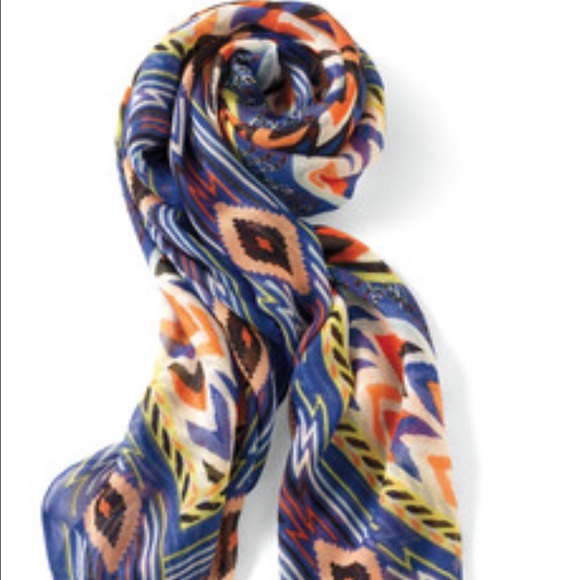 Union Square scarf - Cobalt/tribal