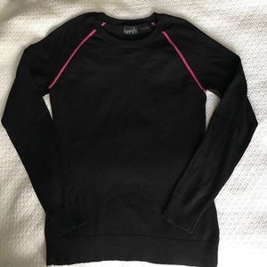 Kersh black crew neck sweater