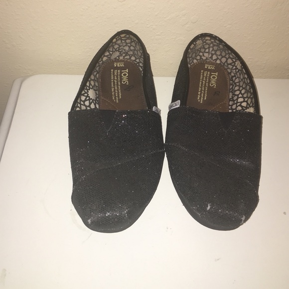 Black sparkly toms - Picture 1 of 2