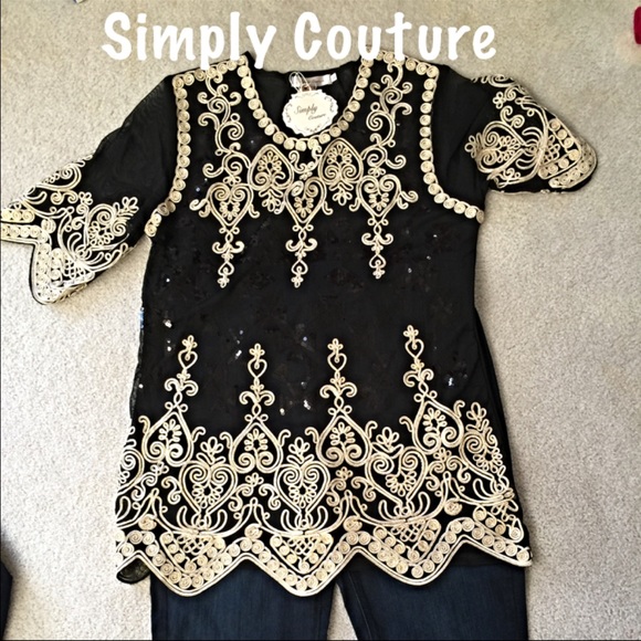 Women's beautiful scrolled Tunic