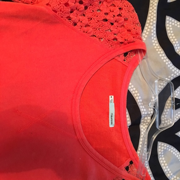 Beautiful orange top from Maurice's - Picture 2 of 3