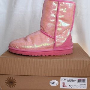 UGG Pink Sequin Boots