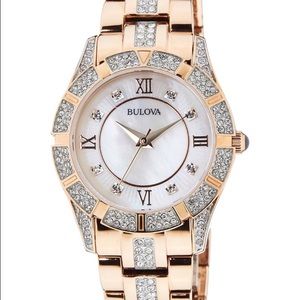 Bulova women's watch rose gold