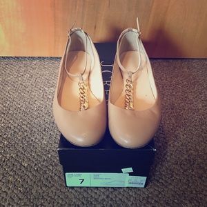 J Crew nude flats