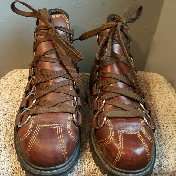 GBX Shoes Brown Leather Ring Gbx Boots Poshmark