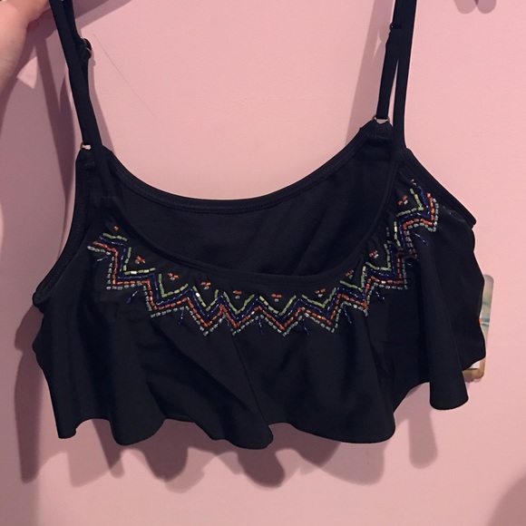 Hobie black flounce bikini set - Picture 3 of 5