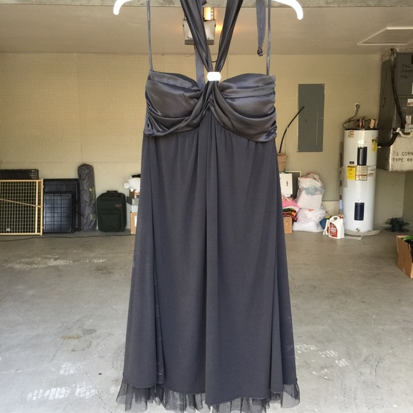 MyMichelle Halter Black Dress, Size L - Picture 1 of 4