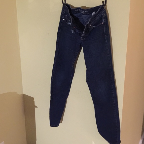 American eagle dark wash stretch skinny jeans