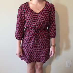 Geometric Pattern Cutout Dress