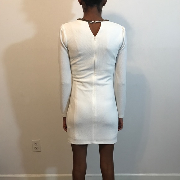 Agaci white cutout dress. Mid-thigh - Picture 2 of 4
