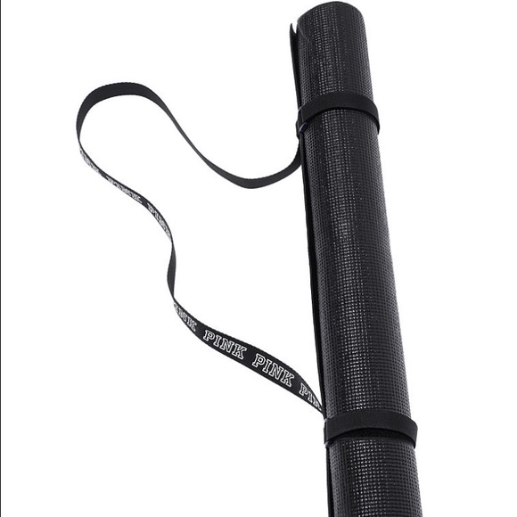 PINK Victoria's Secret Accessories - Victoria's Secret pink yoga mat with mat strap