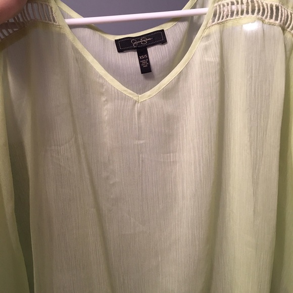 Beautiful see through yellow top - Picture 3 of 3