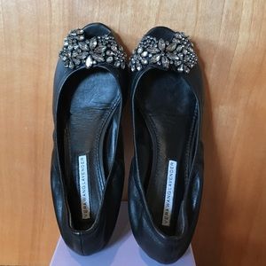 Vera Wang Lavender sparkly flats