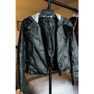 Black Faux Leather Jacket