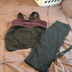 Fabletics workout outfit.