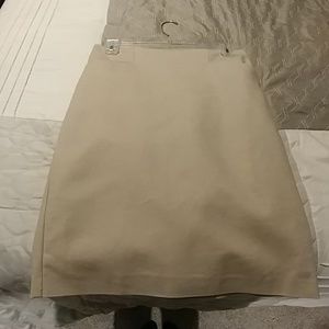 Van heusen tan skirt.  Length 23" worn twice.