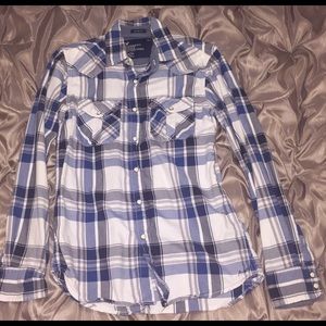 American Eagle Plaid with Pearl Snap Buttons