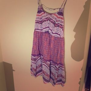Spaghetti strap printed dress