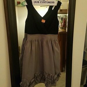 Grey and black party dress