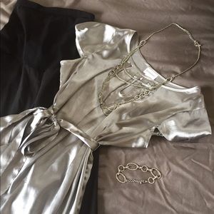 Maternity top with dress pants