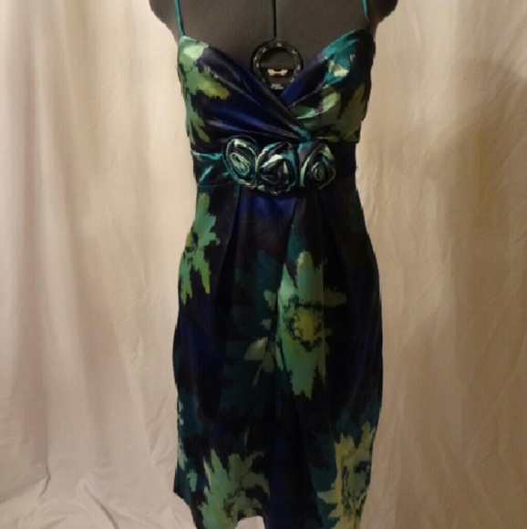 DISCOUNTED SHIPPING Blue/green/black dress