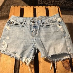 Abercrombie distressed shorts