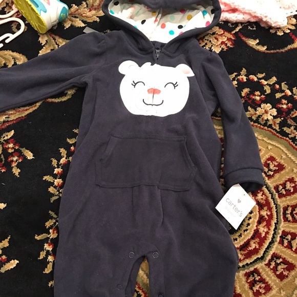 Fleece one piece carters outfit