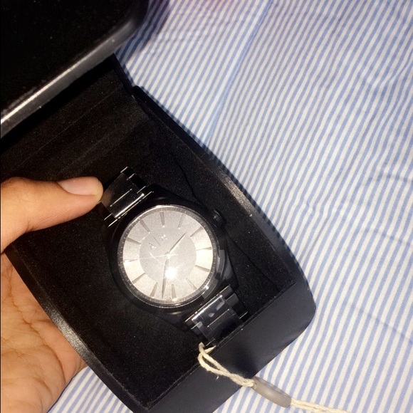New black faced and banded Armani Exchange Watch